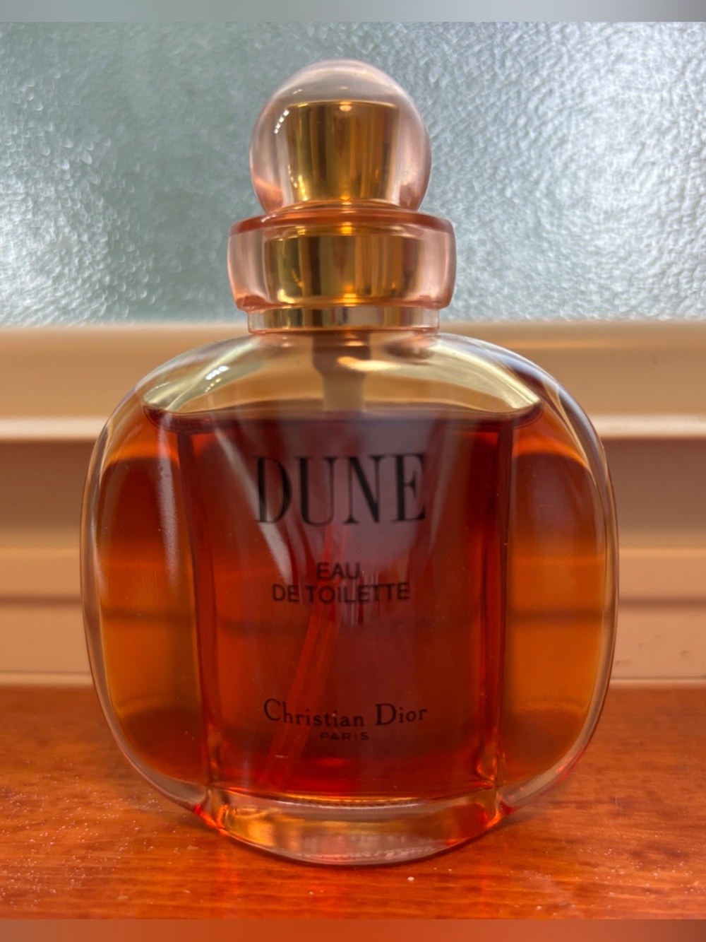 Dior Dune Women's Perfume Bottle in Amber and Gold